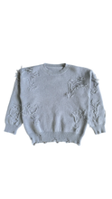 Load image into Gallery viewer, VillA Distressed Cross Knit Sweater
