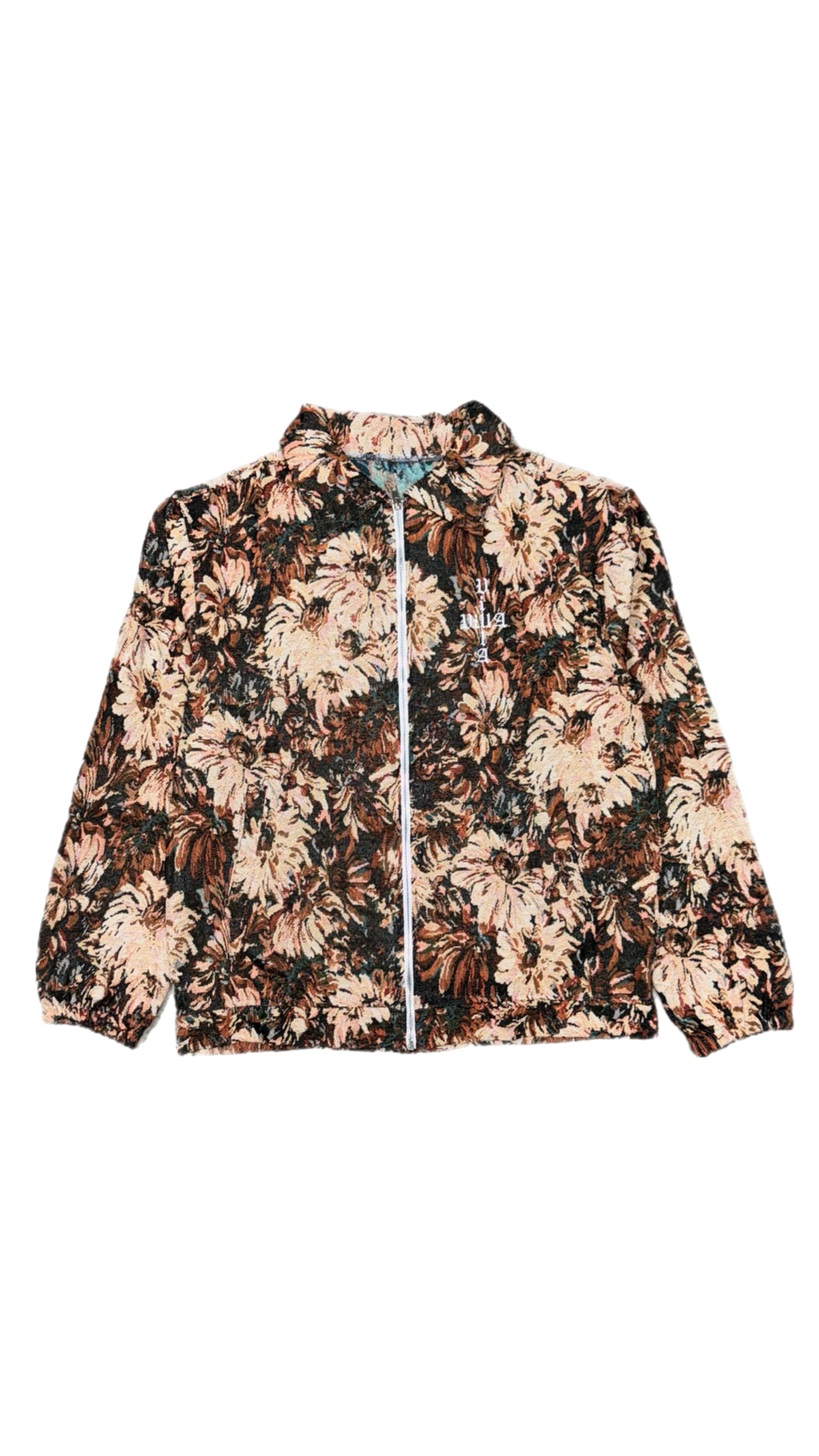 VillA Cross Floral Zip-up lightweight Jacket